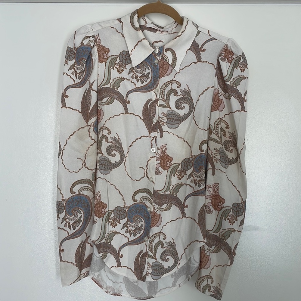 See by Chloe Multifloral Blouse / Size 8